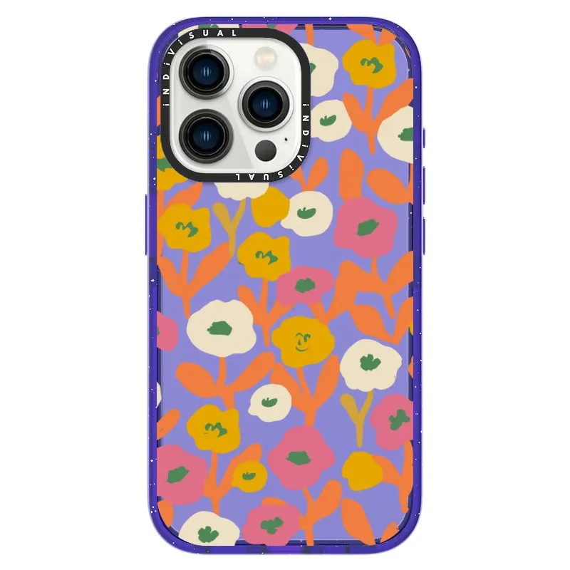 Acrylic Style Yellow, Pink and White Floral Phone Case_iPhone Ultra-Impact Case [1535155]