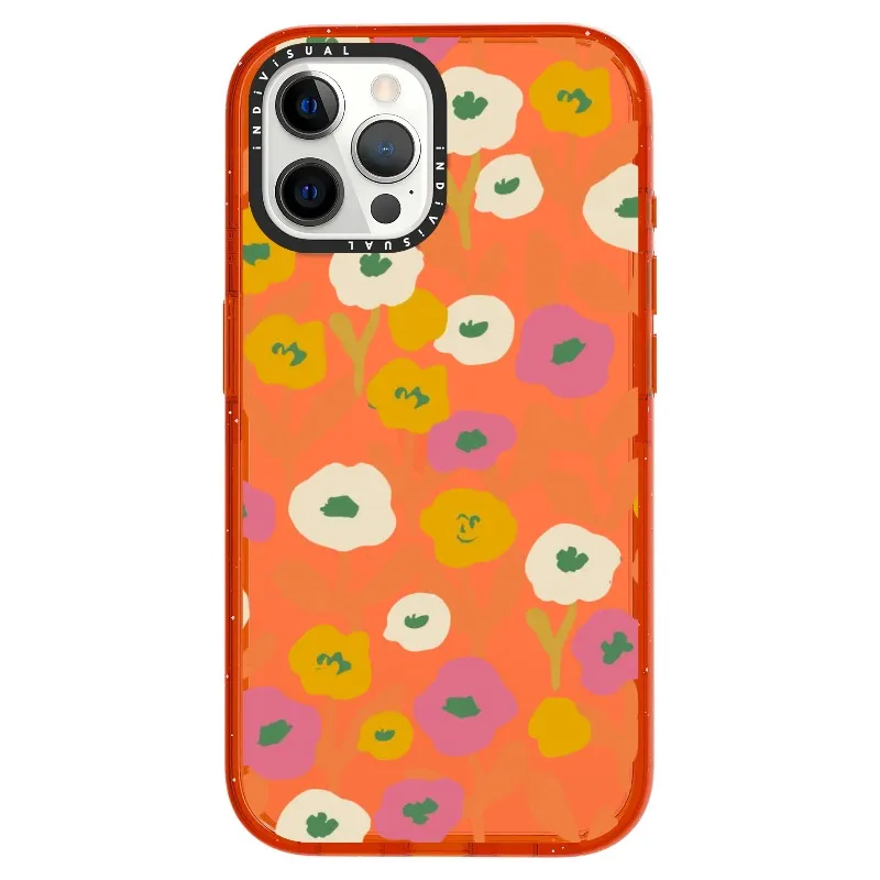 Acrylic Style Yellow, Pink and White Floral Phone Case_iPhone Ultra-Impact Case [1535155]