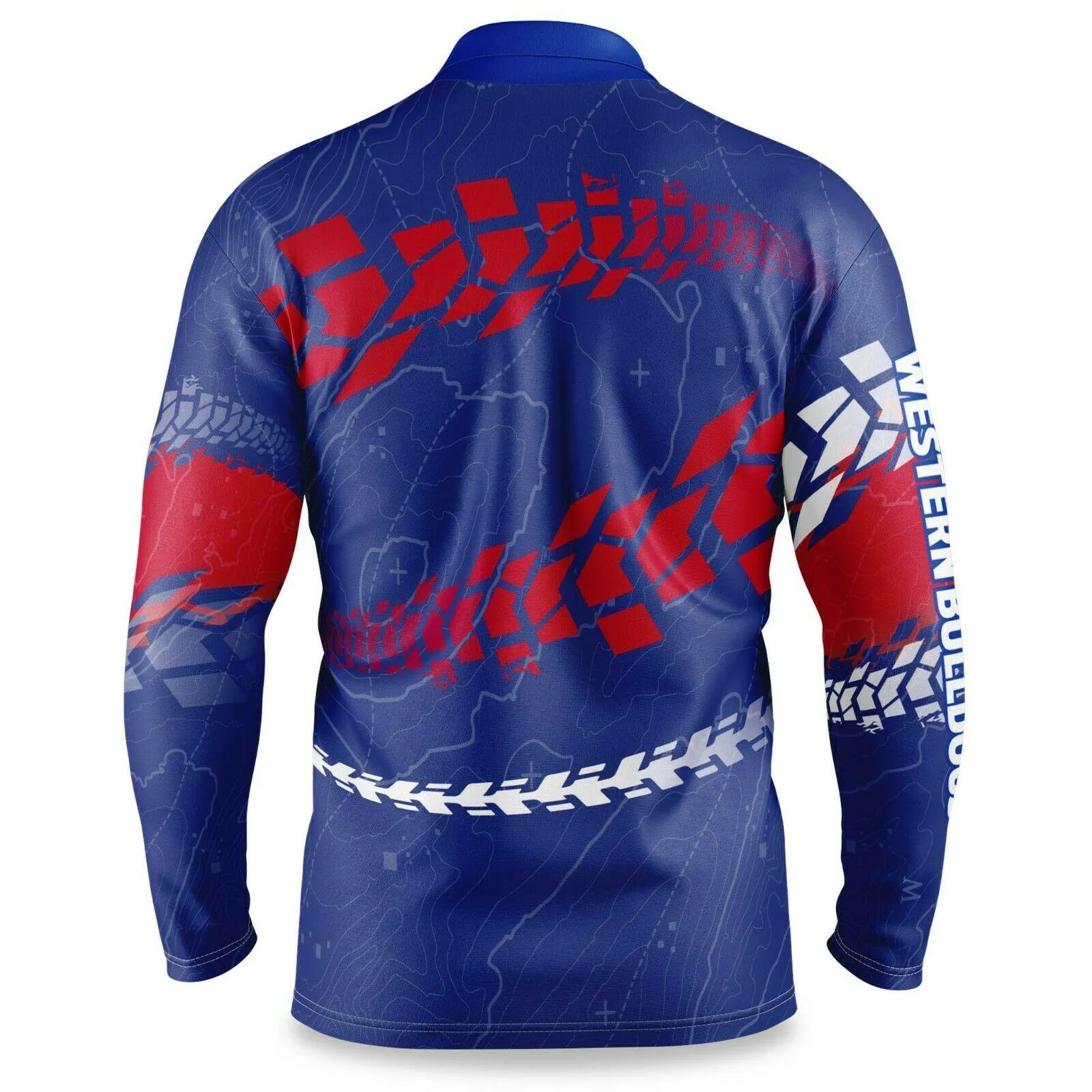 AFL 2021 Trax Off Road Camping Polo Tee Shirt - Western Bulldogs - Adult