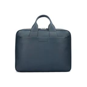 Belmont Leather 15" Laptop Briefcase - Navy