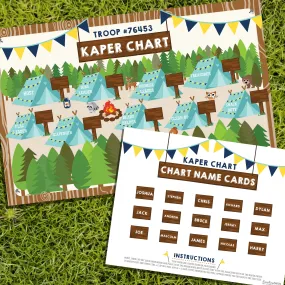 Boy Scout Kaper Chart | Boy Scout Kaper Chart Name Cards
