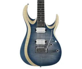 Cort X700DUALITYII-PIB X Series Duality II Double Cutaway Electric Guitar, Polar Ice Burst With Gig Bag