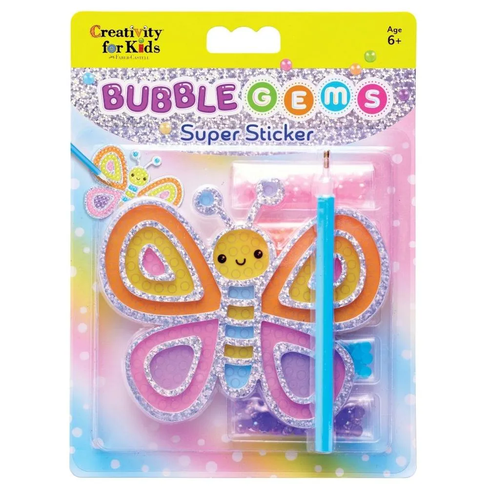 Creativity for Kids Bubble Gems Super Sticker Butterfly
