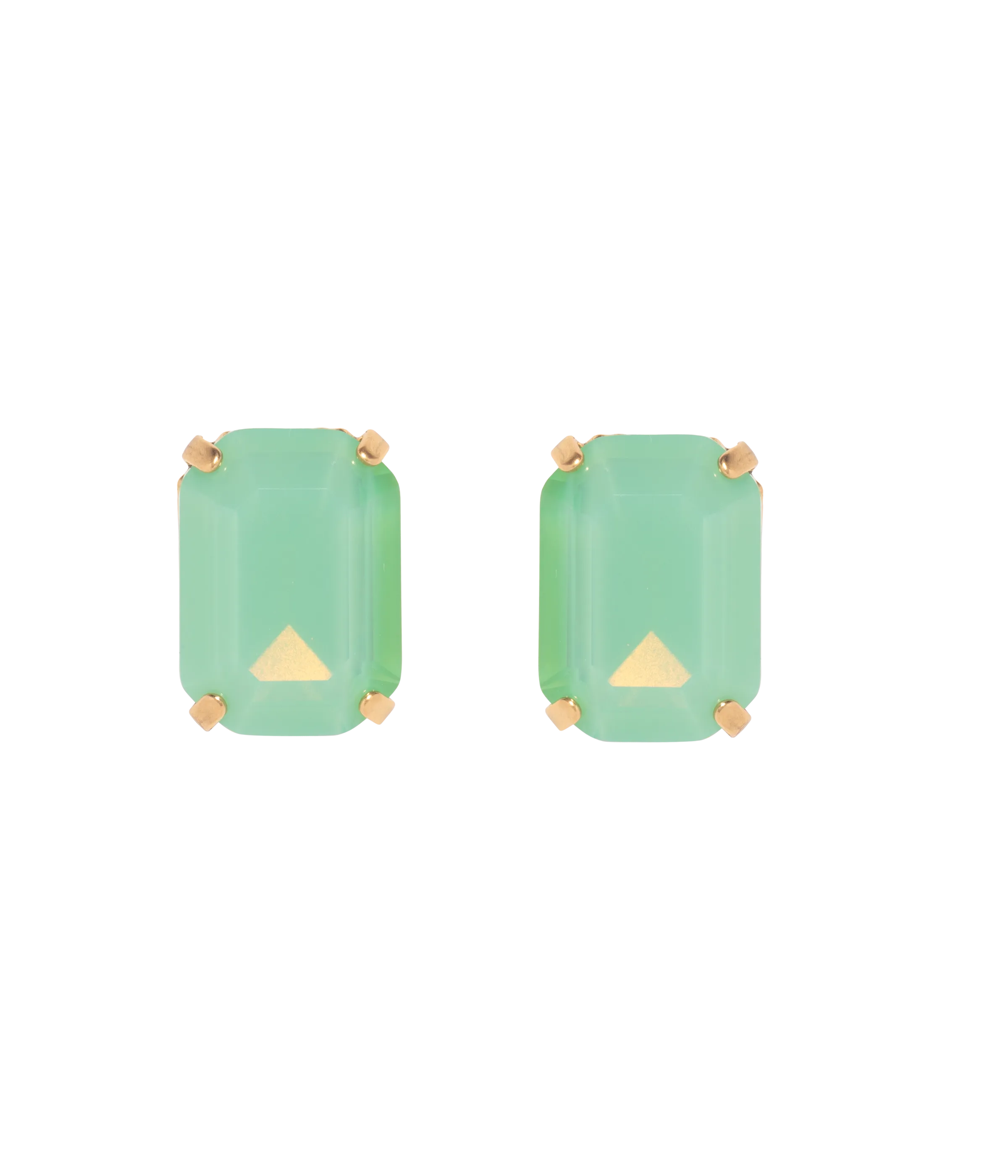 Danielle Studs in Green Opal