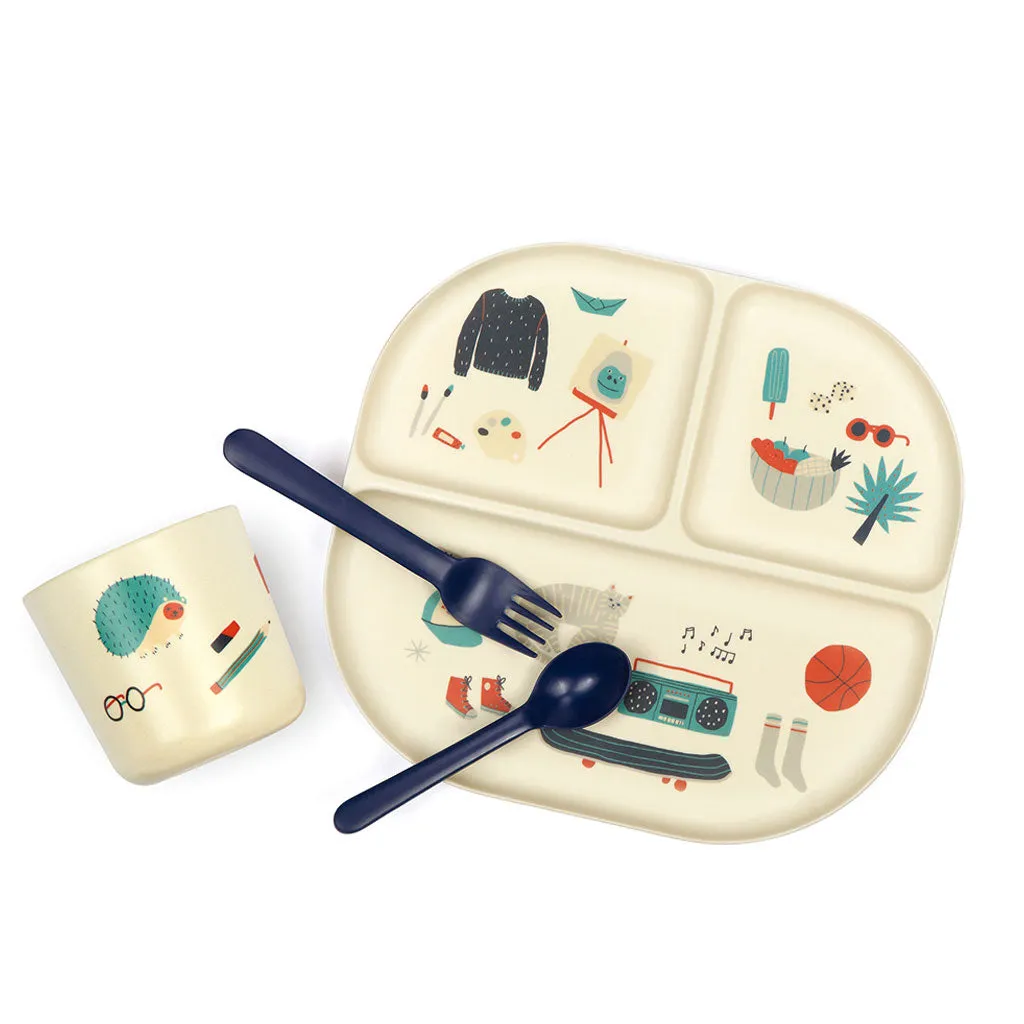 EKOBO Kid Dinner Set - Blue