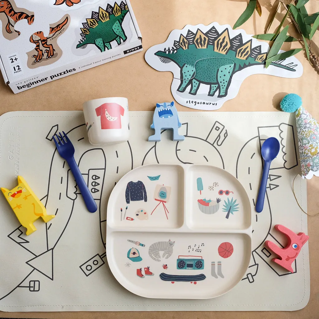 EKOBO Kid Dinner Set - Blue