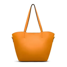 Emma 2 in 1 Leather Tote Bag - Yellow