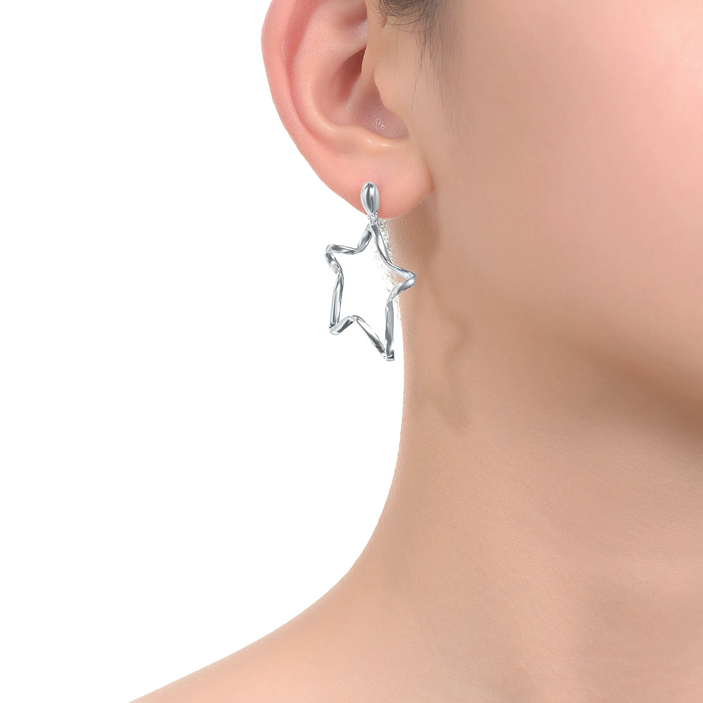 Estelle Star Ribbon Swirl Earring