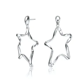 Estelle Star Ribbon Swirl Earring
