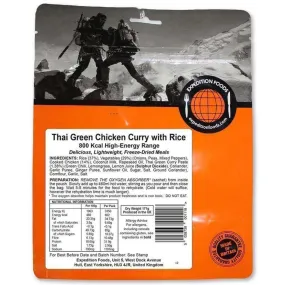 Expedition Foods - Thai Green Chicken Curry with Rice (High Energy)