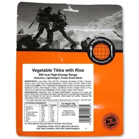 Expedition Foods - Vegetable Tikka with Rice (High Energy)