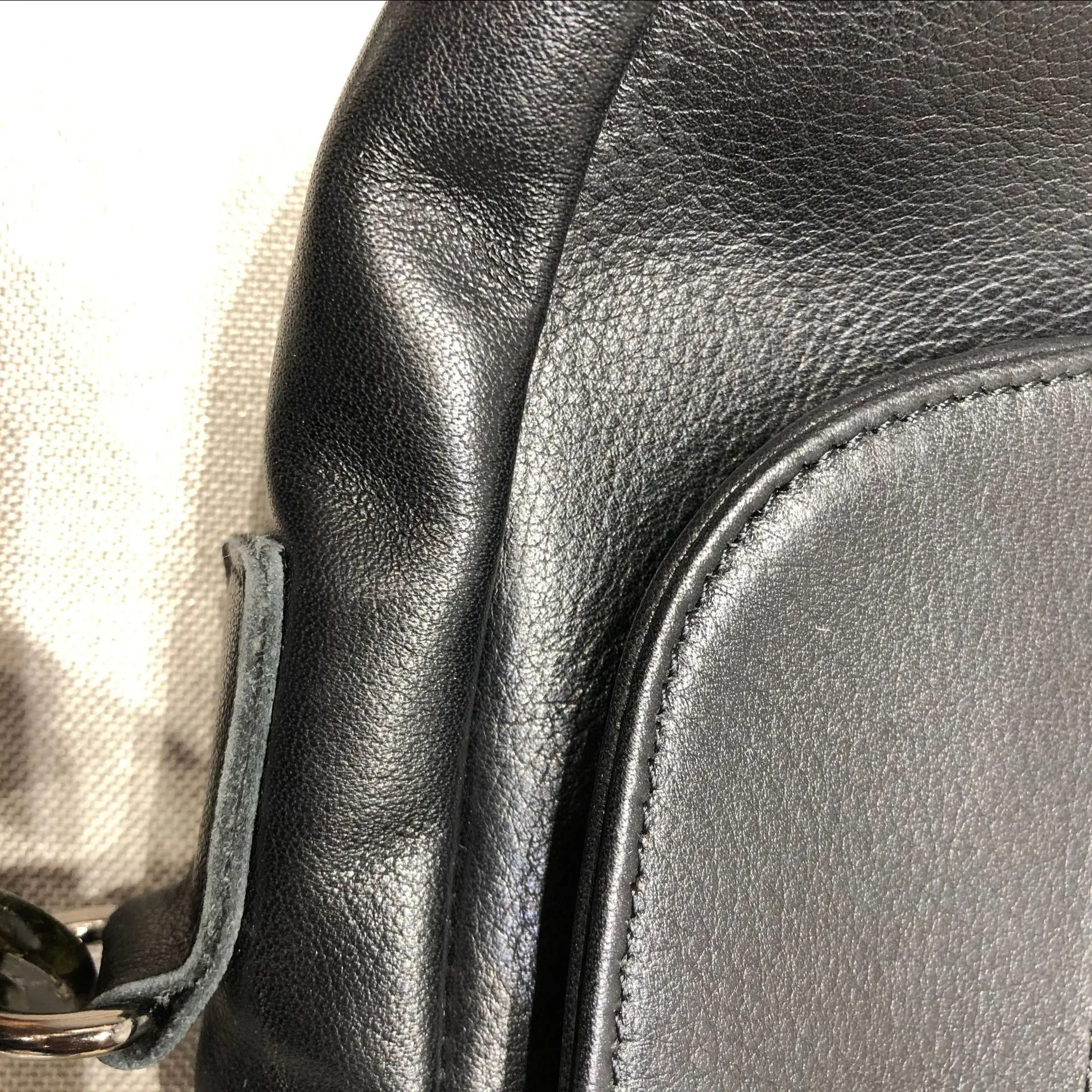 Fashionable Womens Black Leather Sling Bag Genuine Leather Crossbody Bags