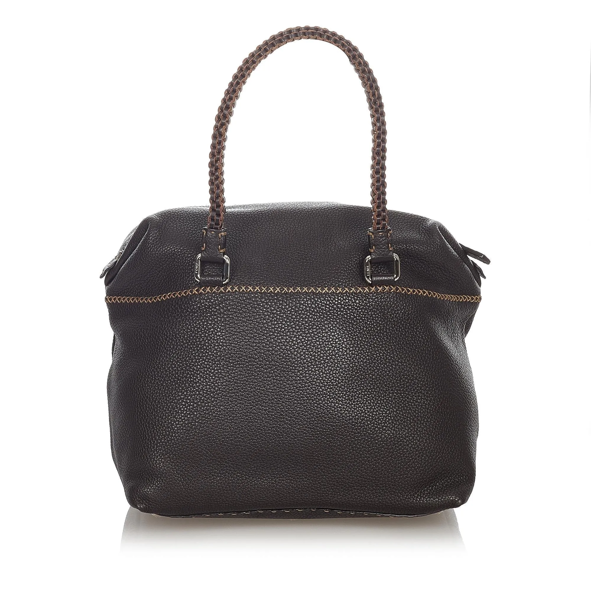 Fendi Selleria Leather Handbag (SHG-23572)