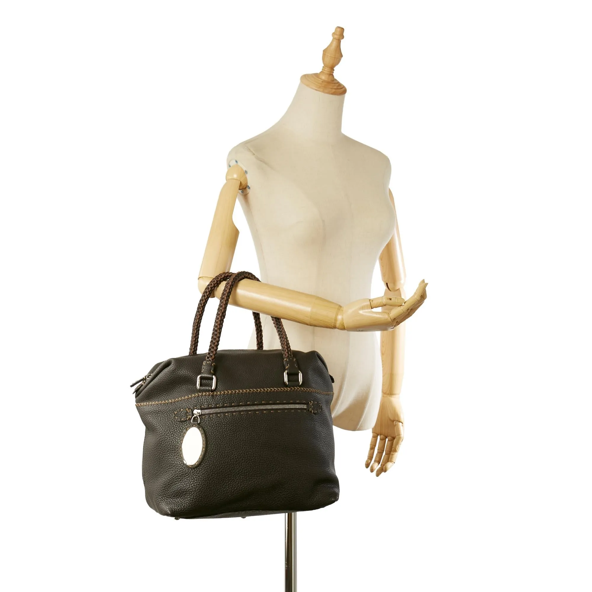 Fendi Selleria Leather Handbag (SHG-23572)