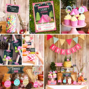Glamping Girls Party Set | Pink and Pretty Glamping