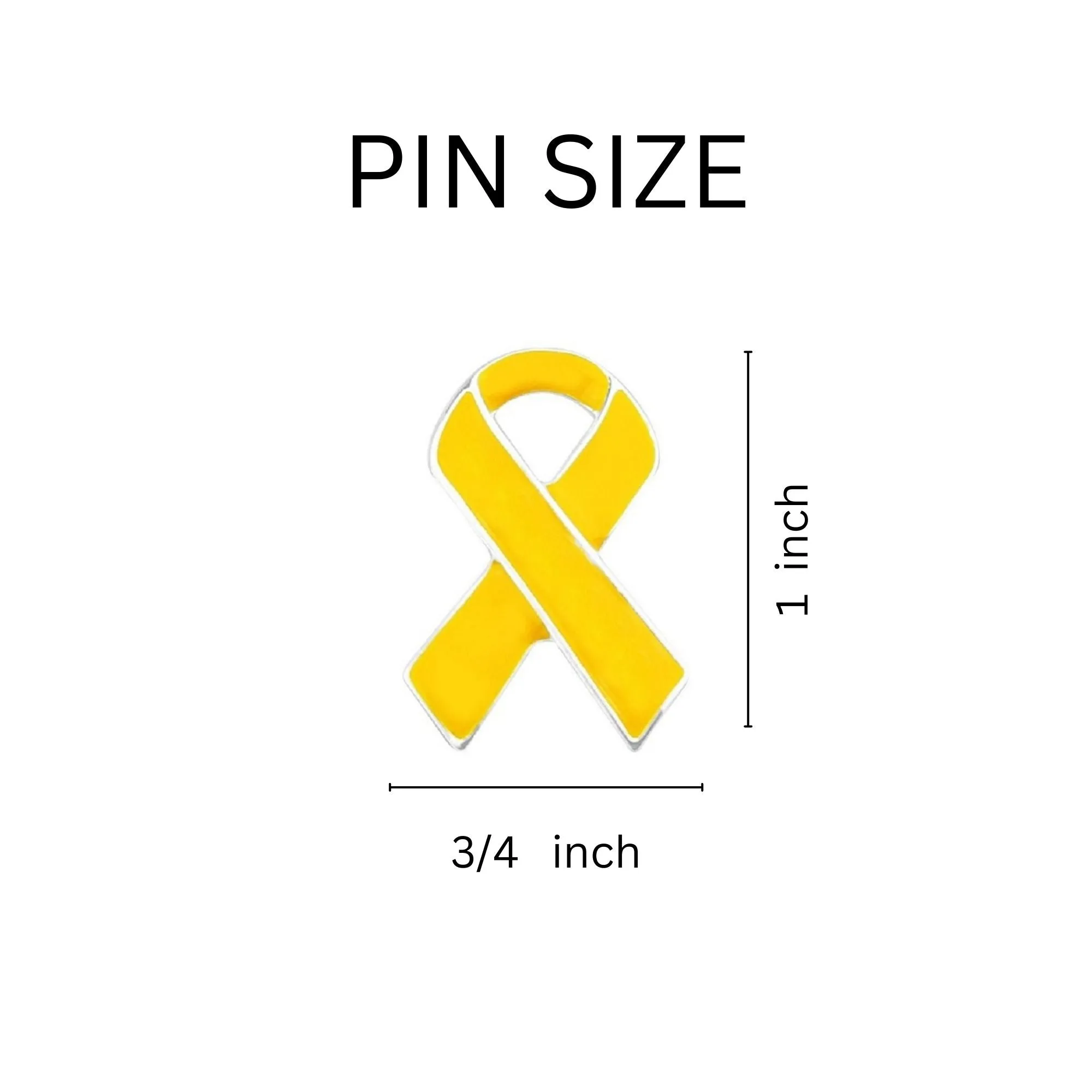 Gold Ribbon Awareness Pins