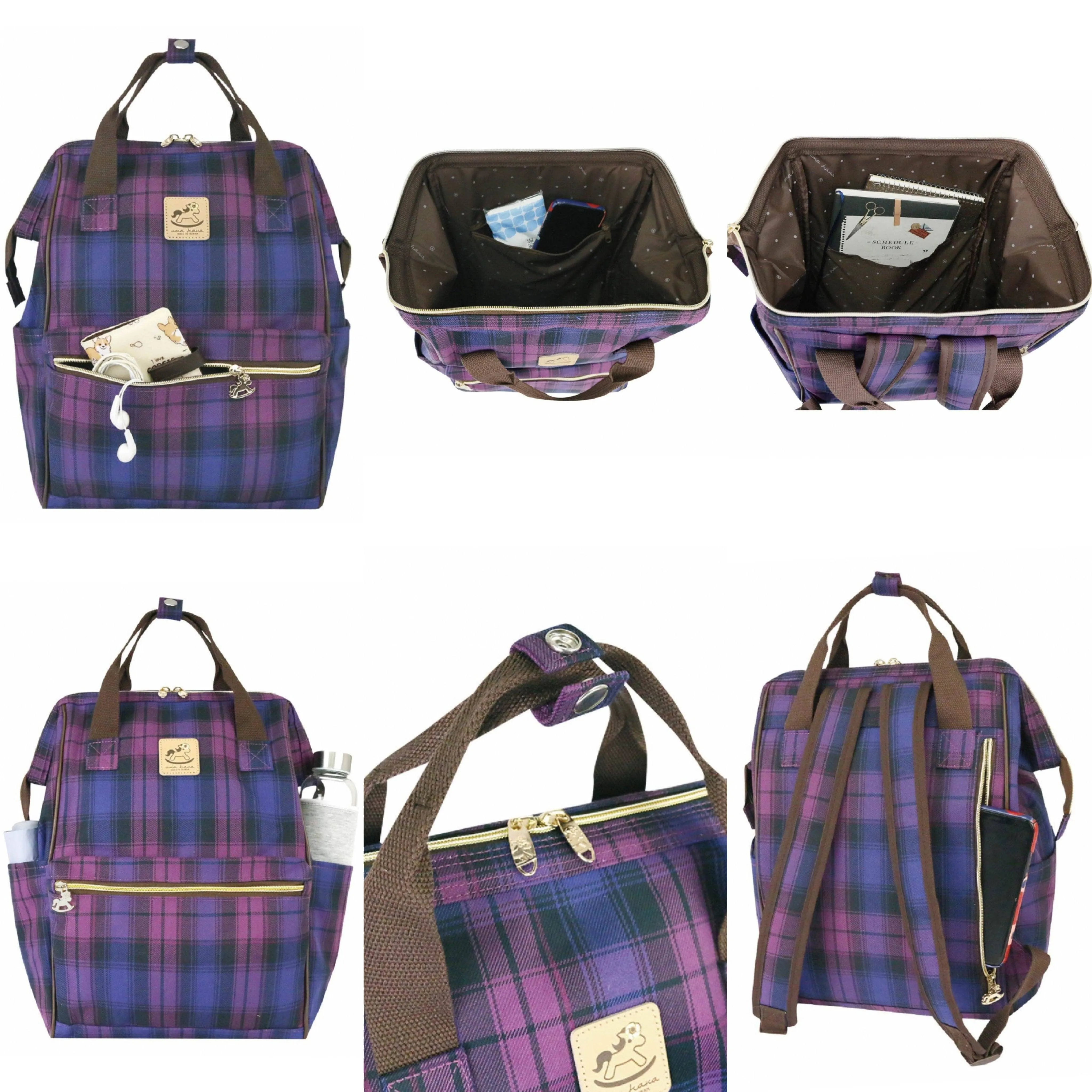 Gray Summer Tails Large Opening Backpack