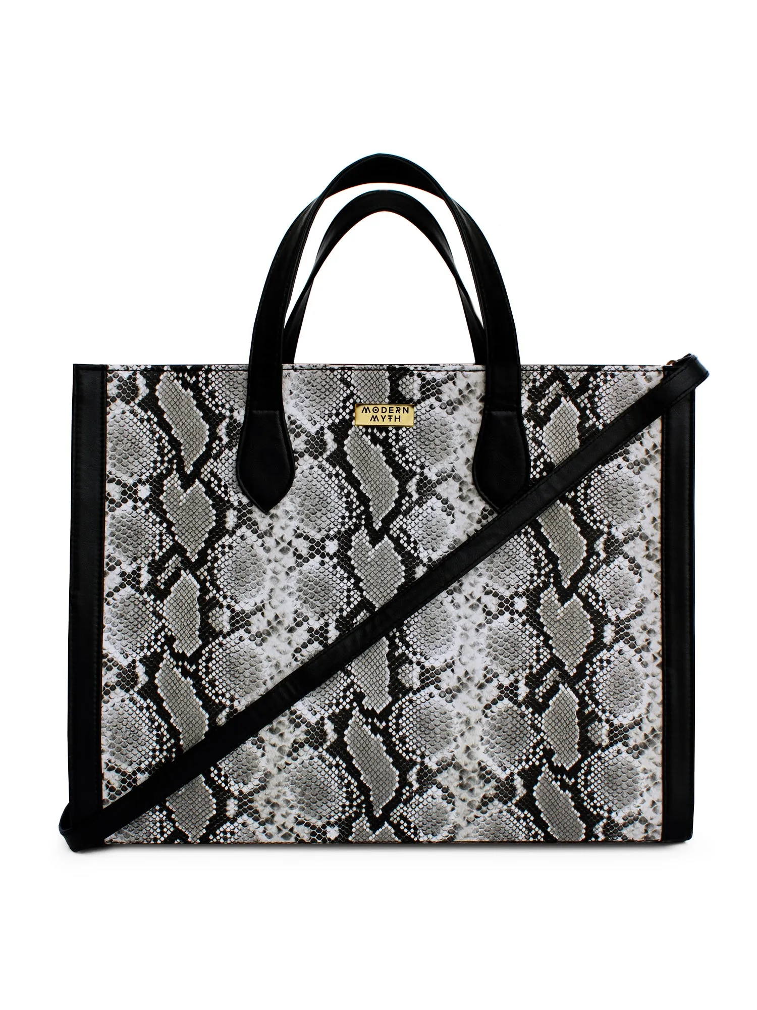 Grey & Black Snake Cosmic Tote | Modern Myth
