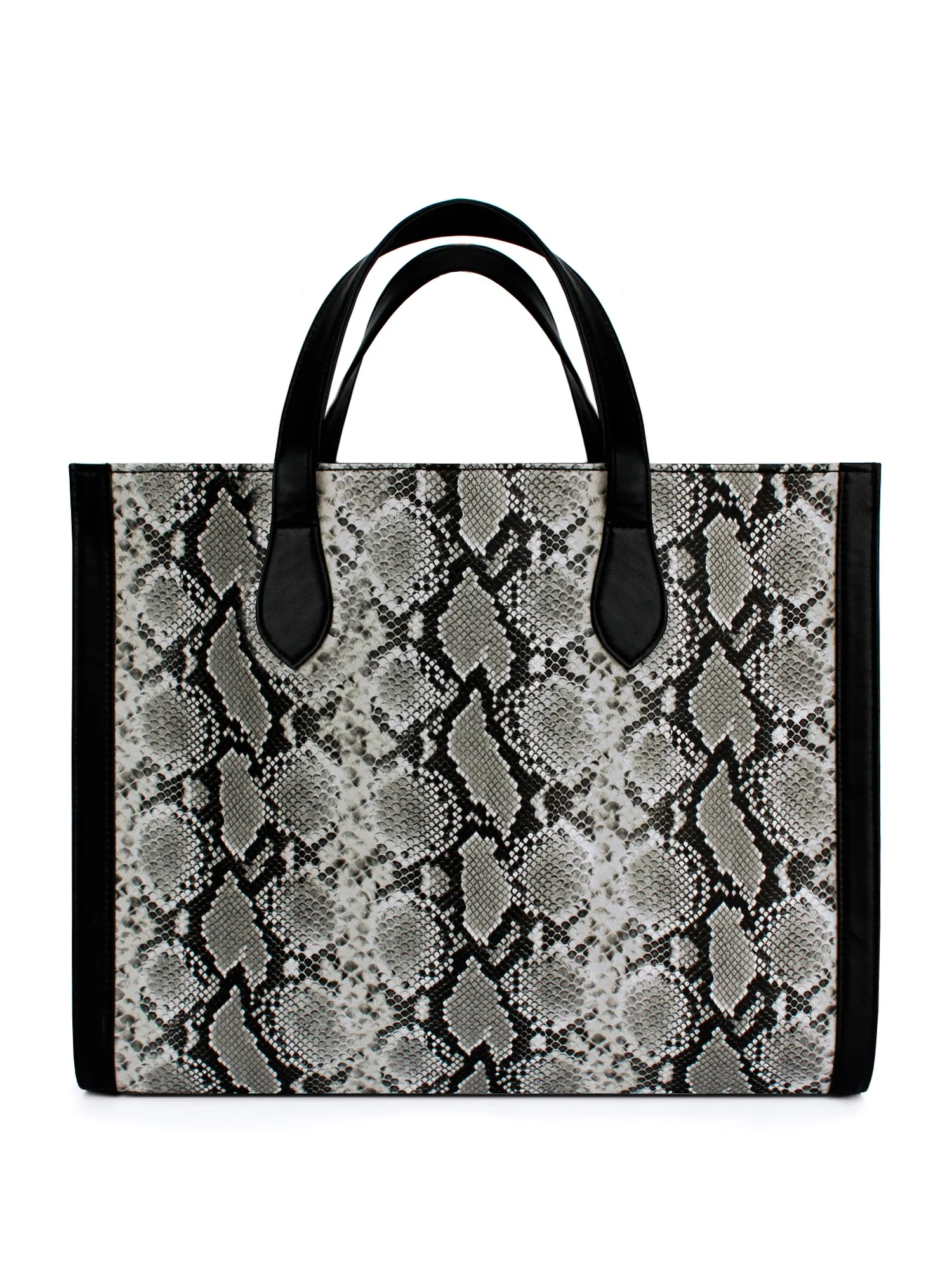 Grey & Black Snake Cosmic Tote | Modern Myth