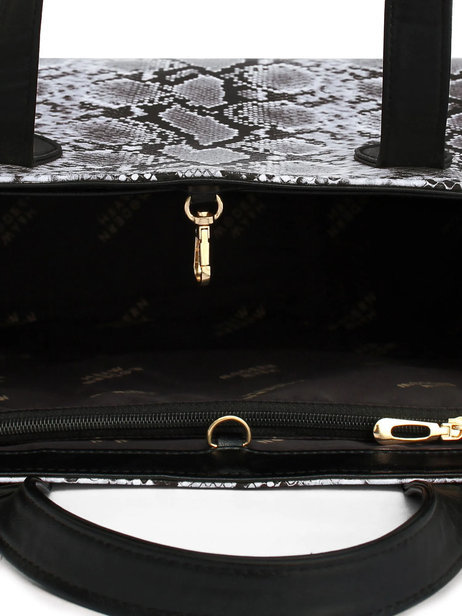 Grey & Black Snake Cosmic Tote | Modern Myth