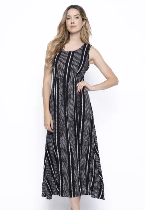 High-Waisted Sleeveless Dress