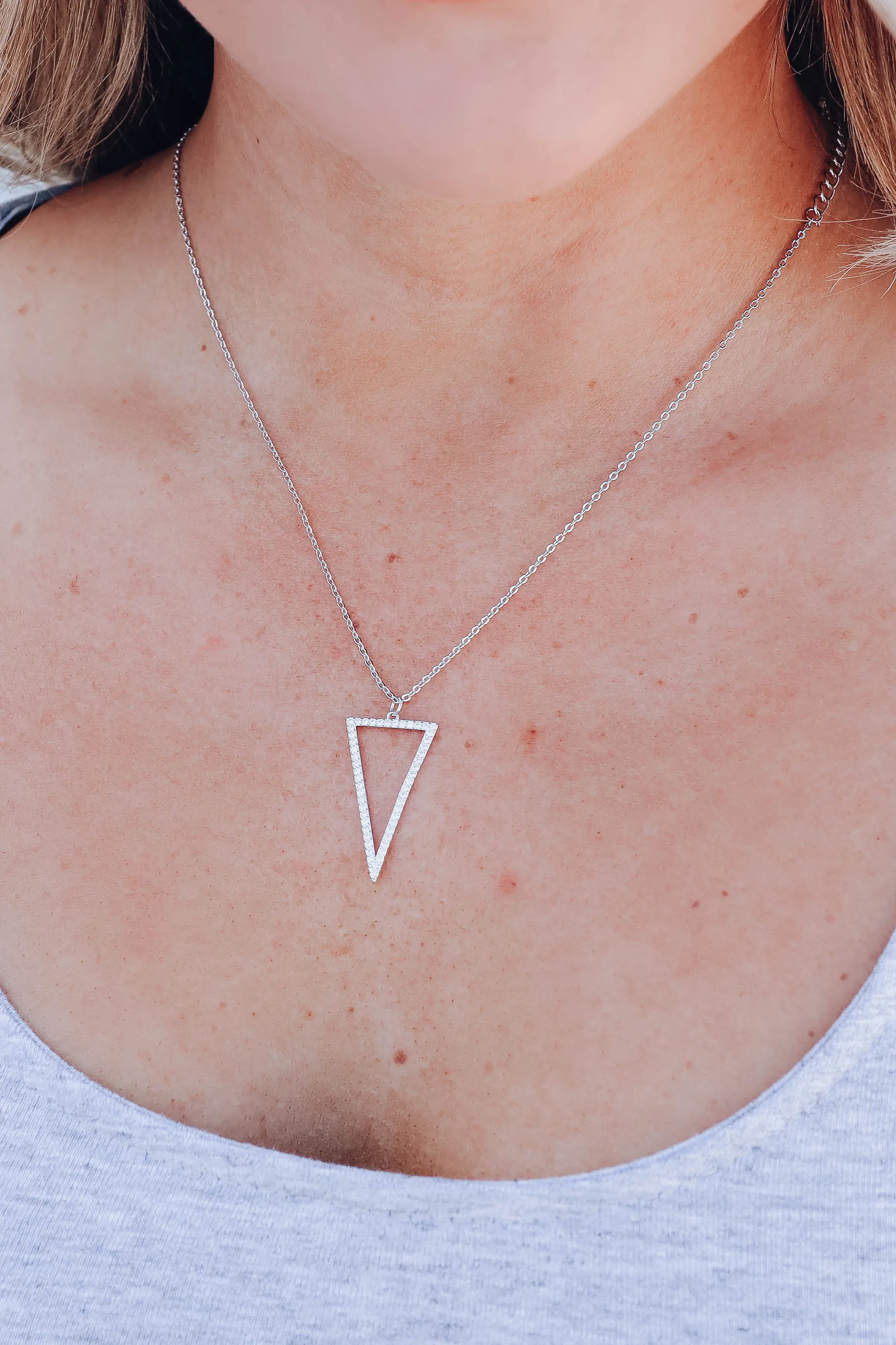 Hollow Man Necklace by B.b.Lila - Silver