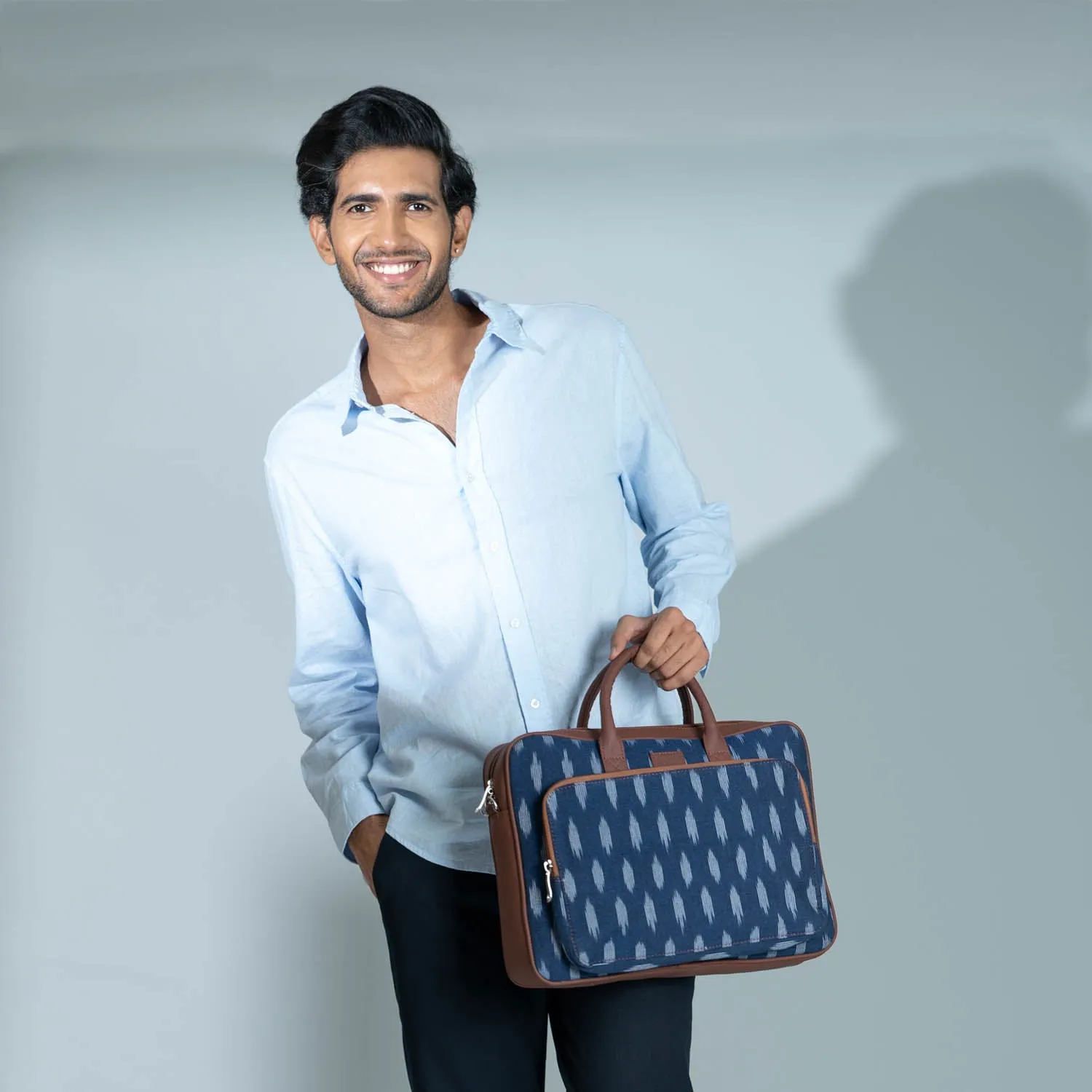 Ikat Jet Blue Laptop Bag