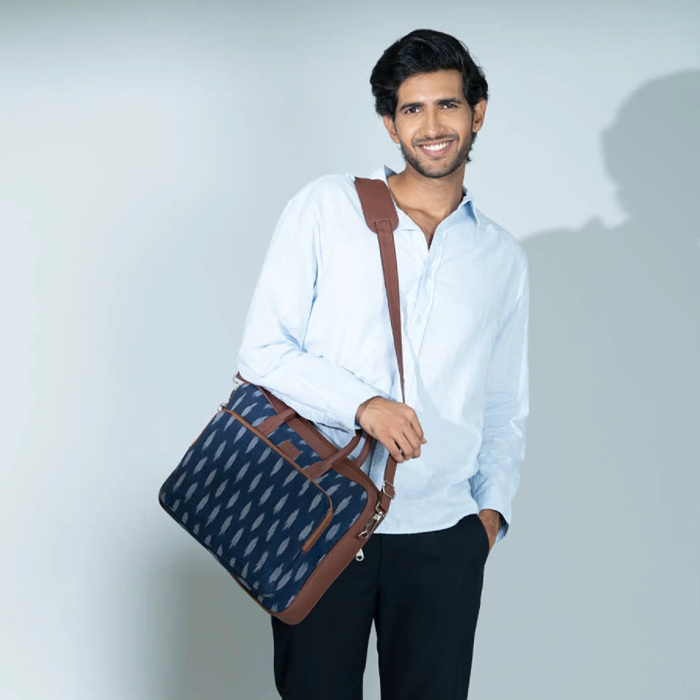 Ikat Jet Blue Laptop Bag