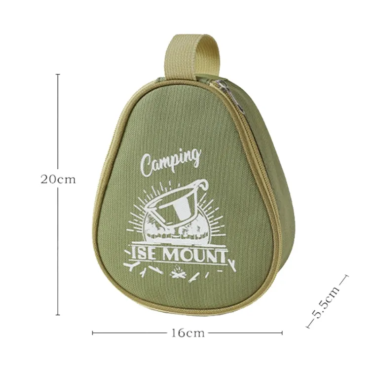 ISE MOUNT Outdoor Camping Syrah Bowl Storage Bag Large Capacity Camping Tote(Khaki)