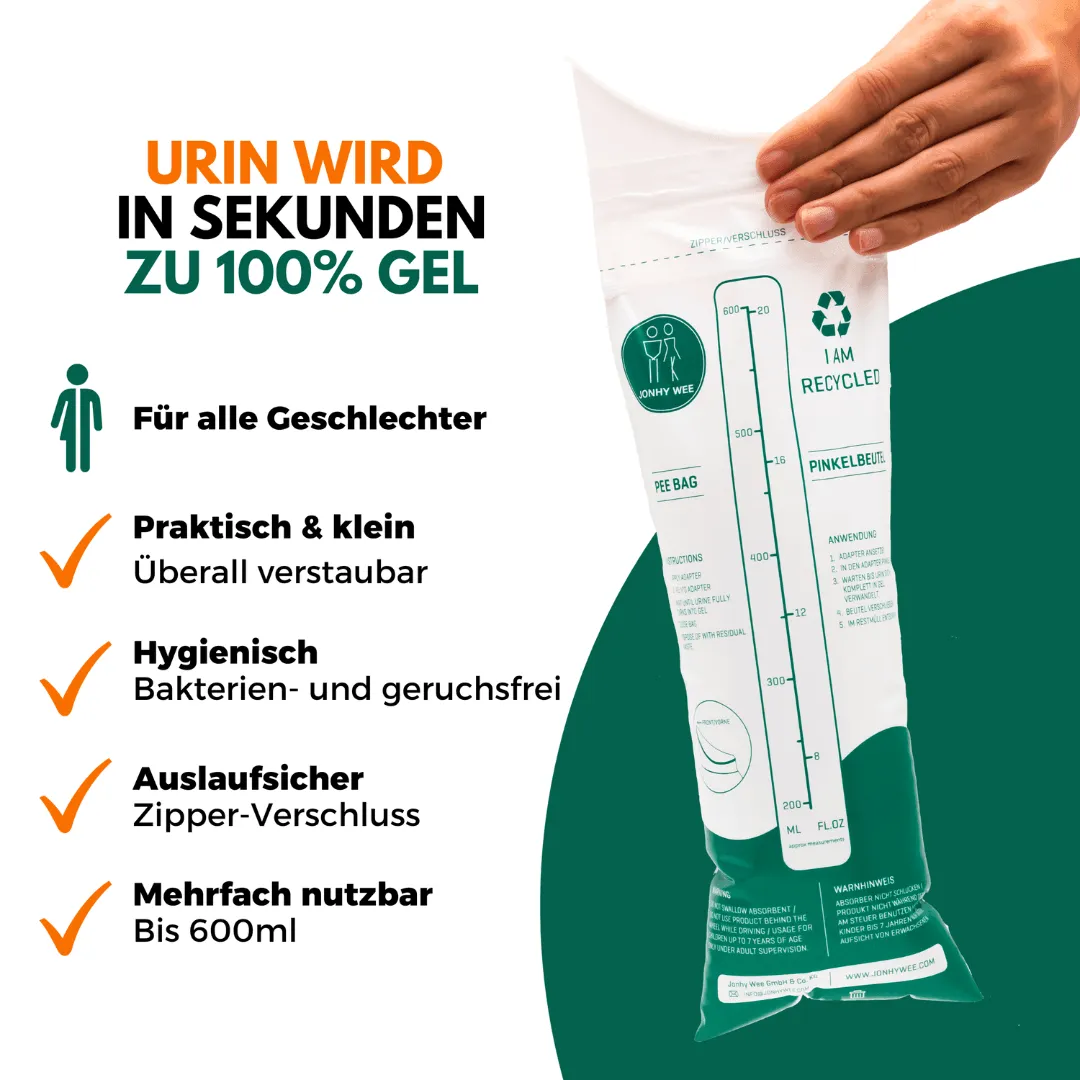Jonhy Wee der Unisex Pinkelbeutel