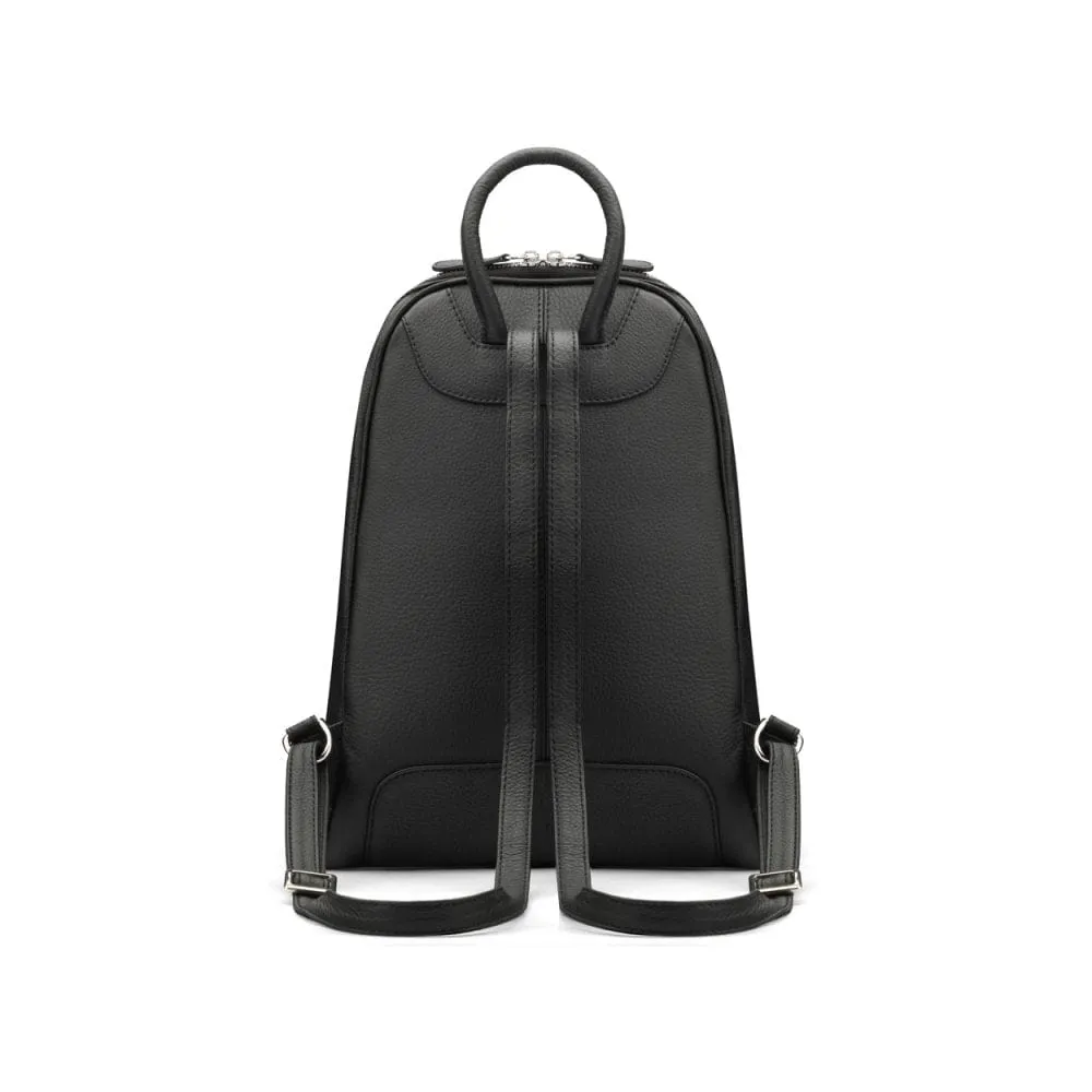 Ladies Leather Backpack - Black