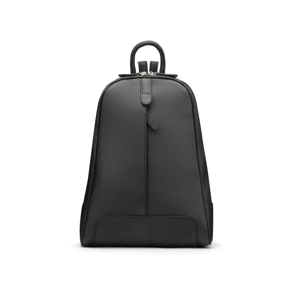 Ladies Leather Backpack - Black