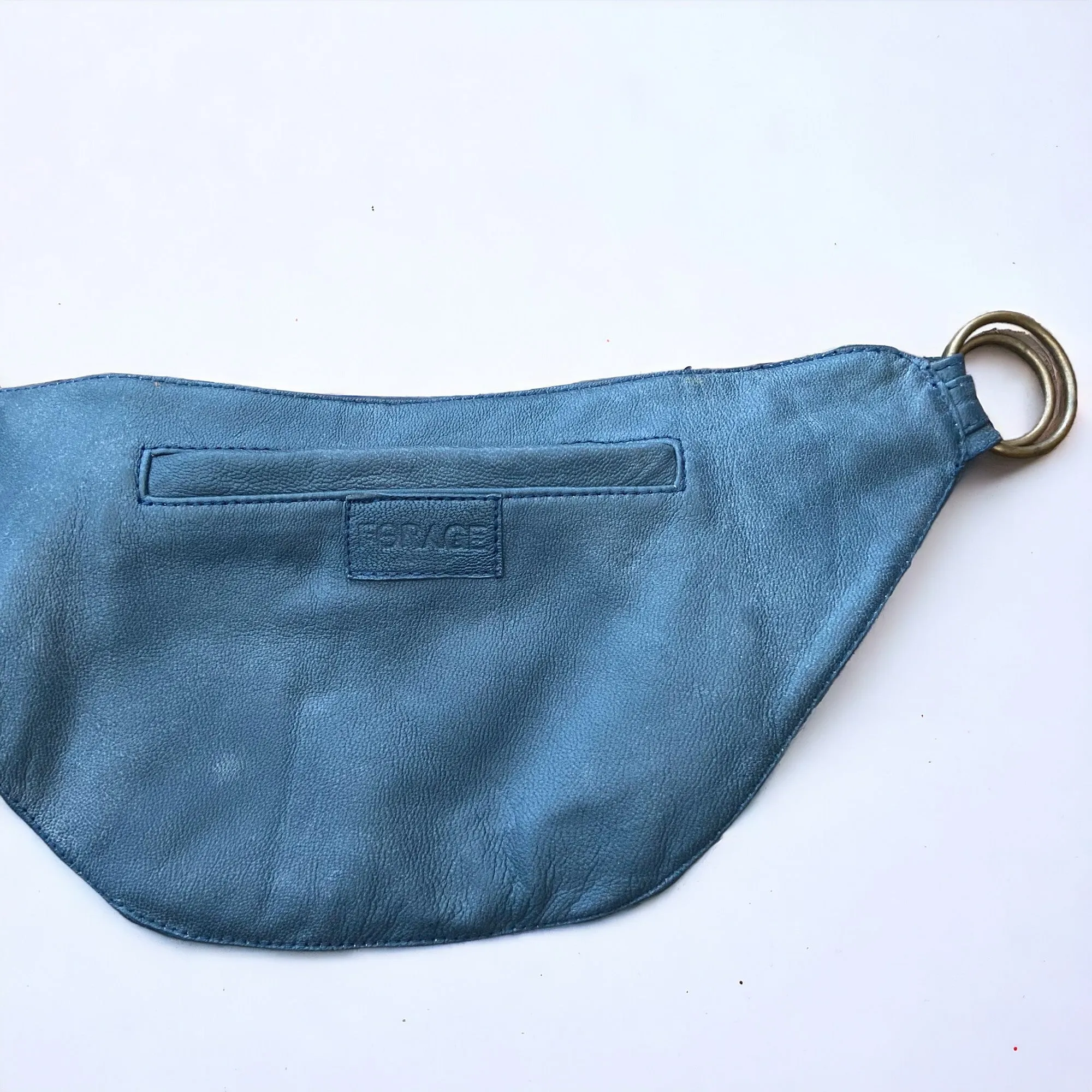 Leather Nelya Belt - Stone Blue | Seconds - Grade 2