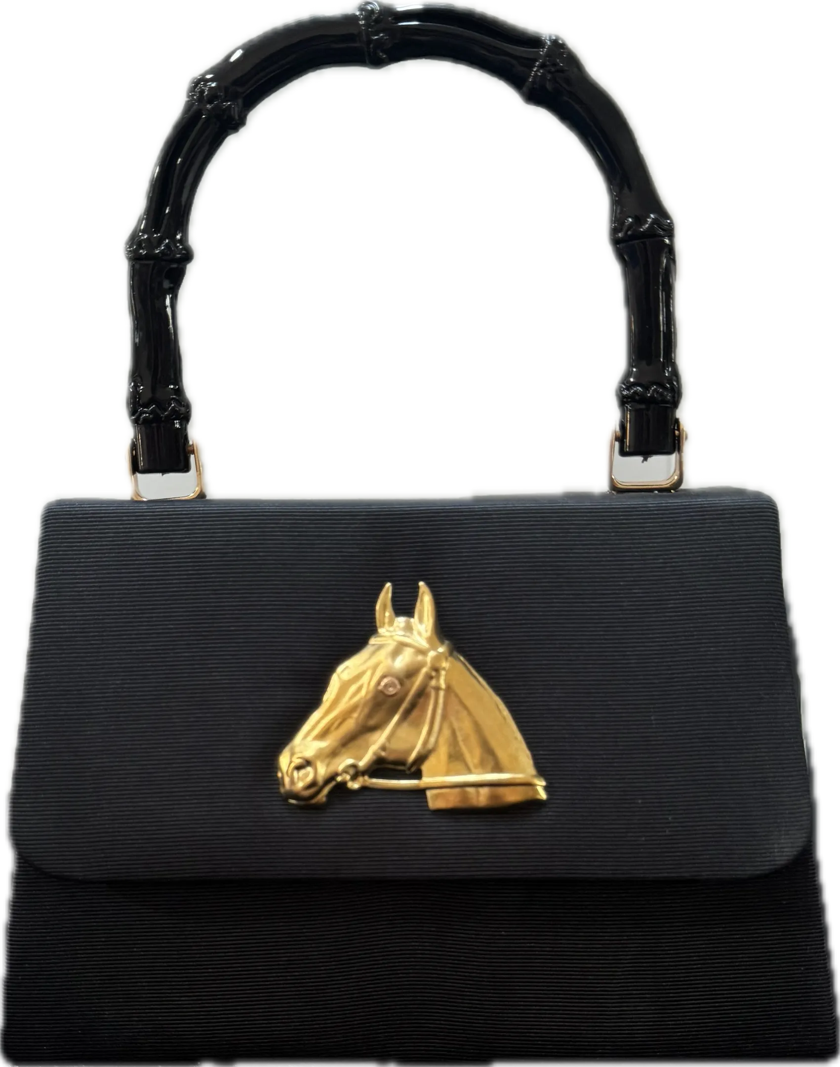 Lisi Lerch Lulu Bag - Black Faille HorseHead