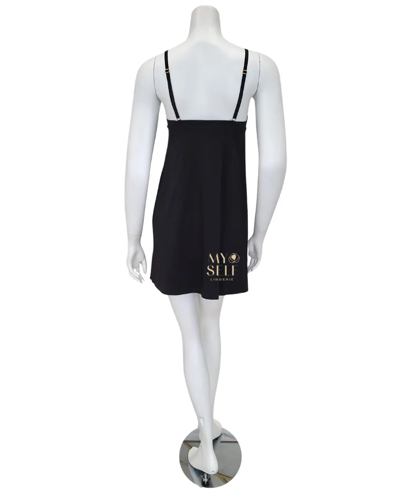 Montelle Black/Sand Bardot Microfiber Chemise
