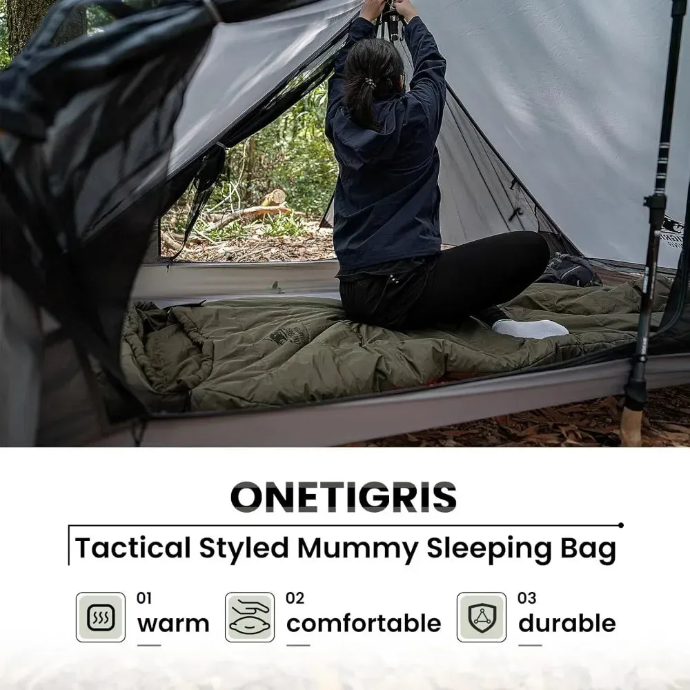 Mummy Sleeping Bag for Camping Hiking Backpacking, Sleeping Bags, Survival Gear Outdoor Camping Cotton Winter Warm Sleeping Bags
