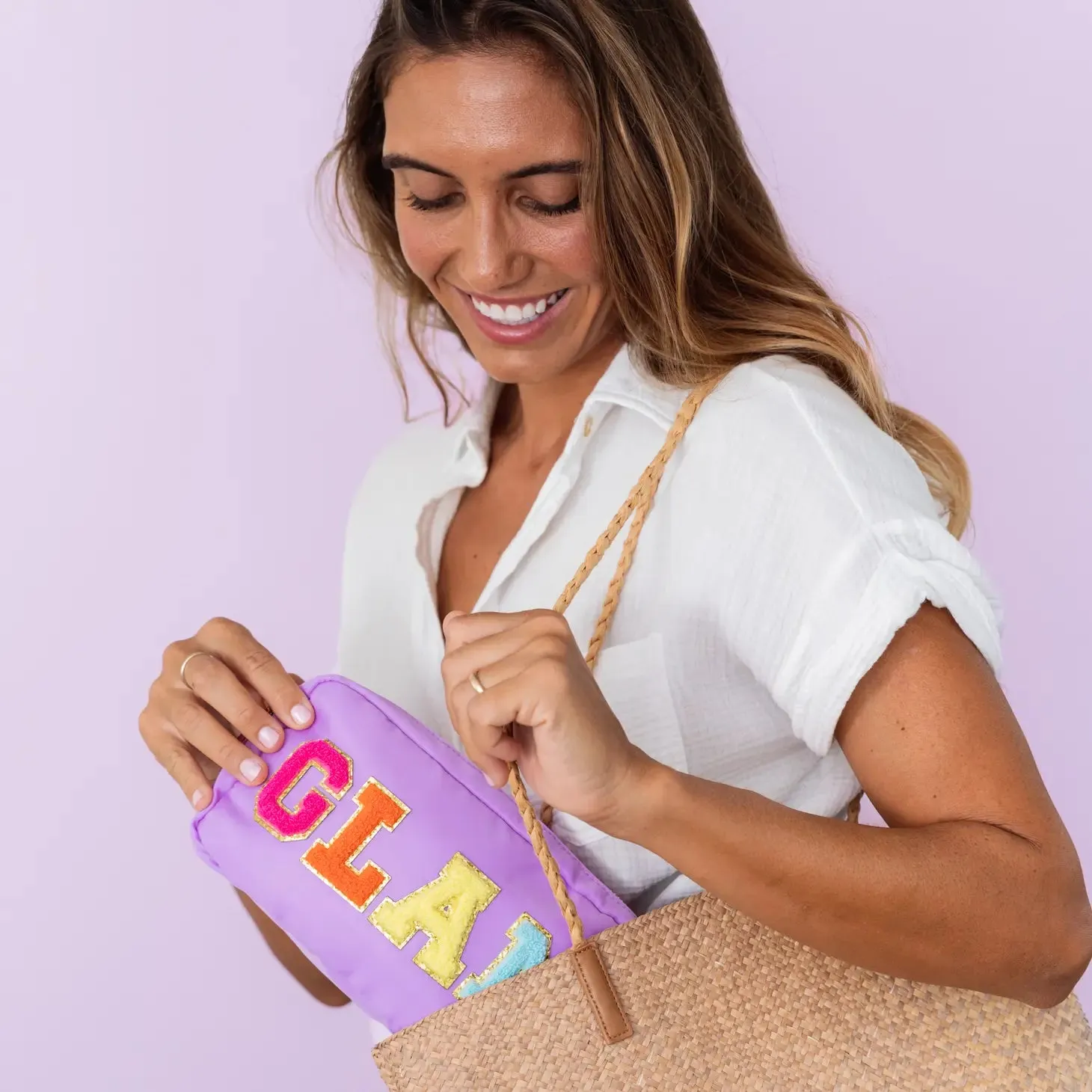 NYLON 'GLAM' POUCH