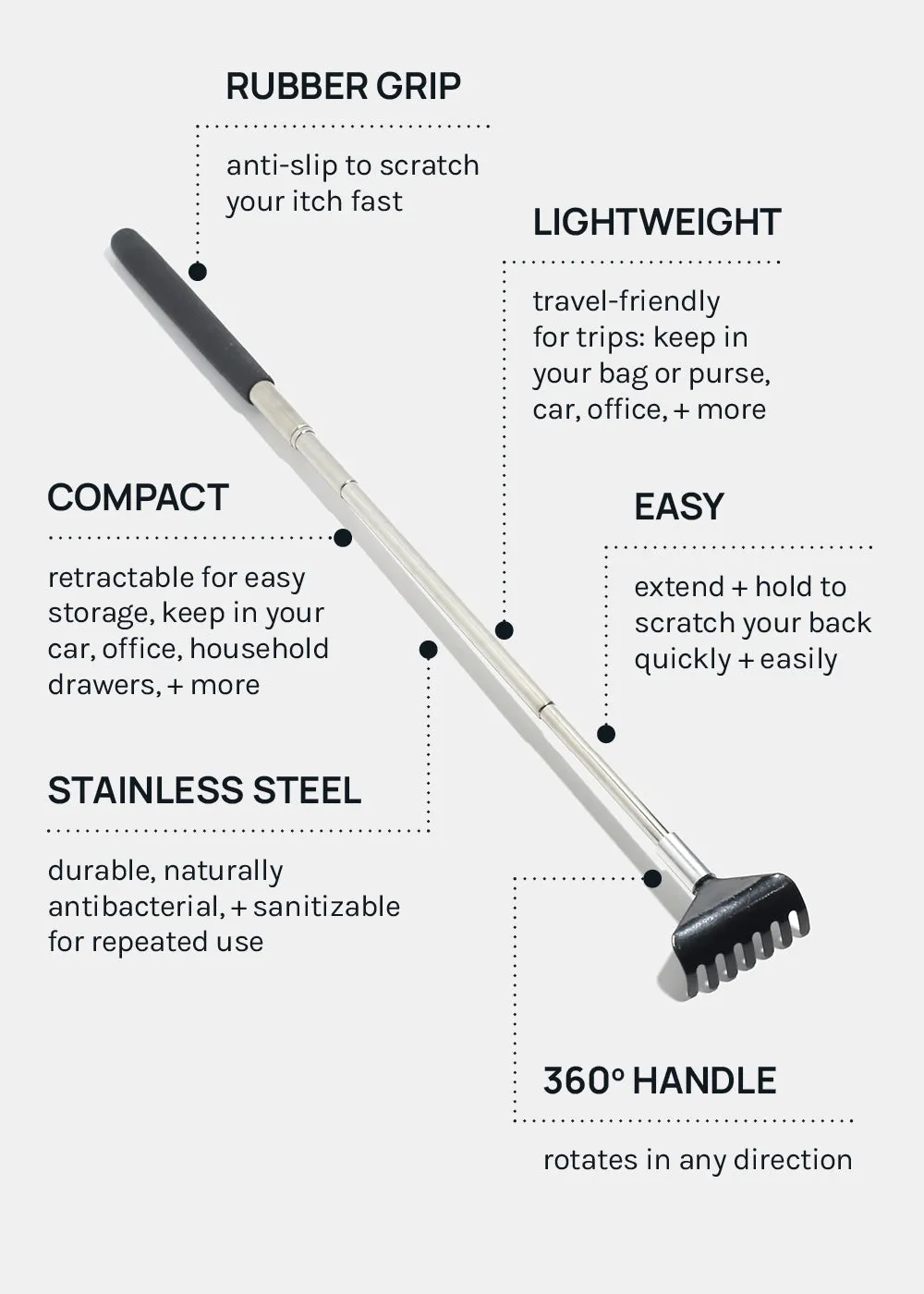 Official Key Items Extendable Back Scratcher