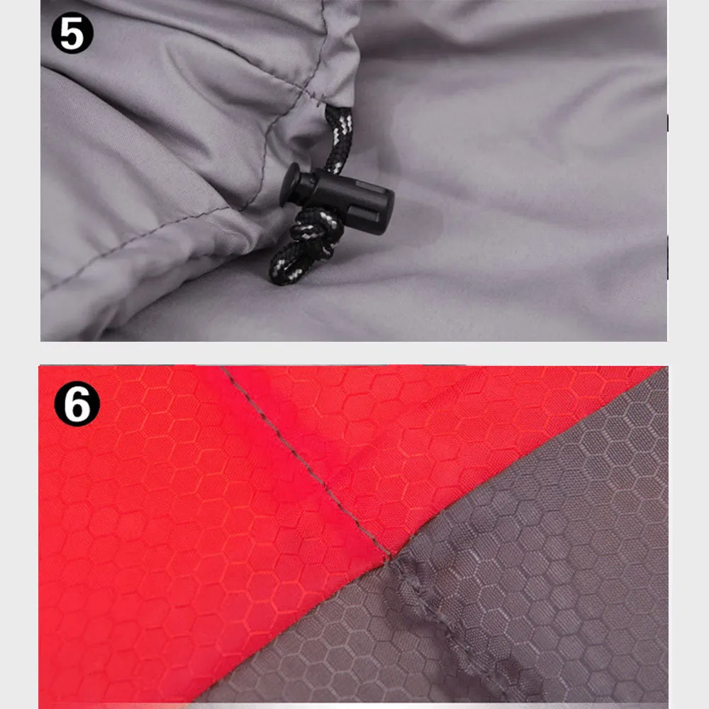 Outdoor Camping Envelope Sleeping Bag Thermal Tent Hiking Winter Single 0°C - red