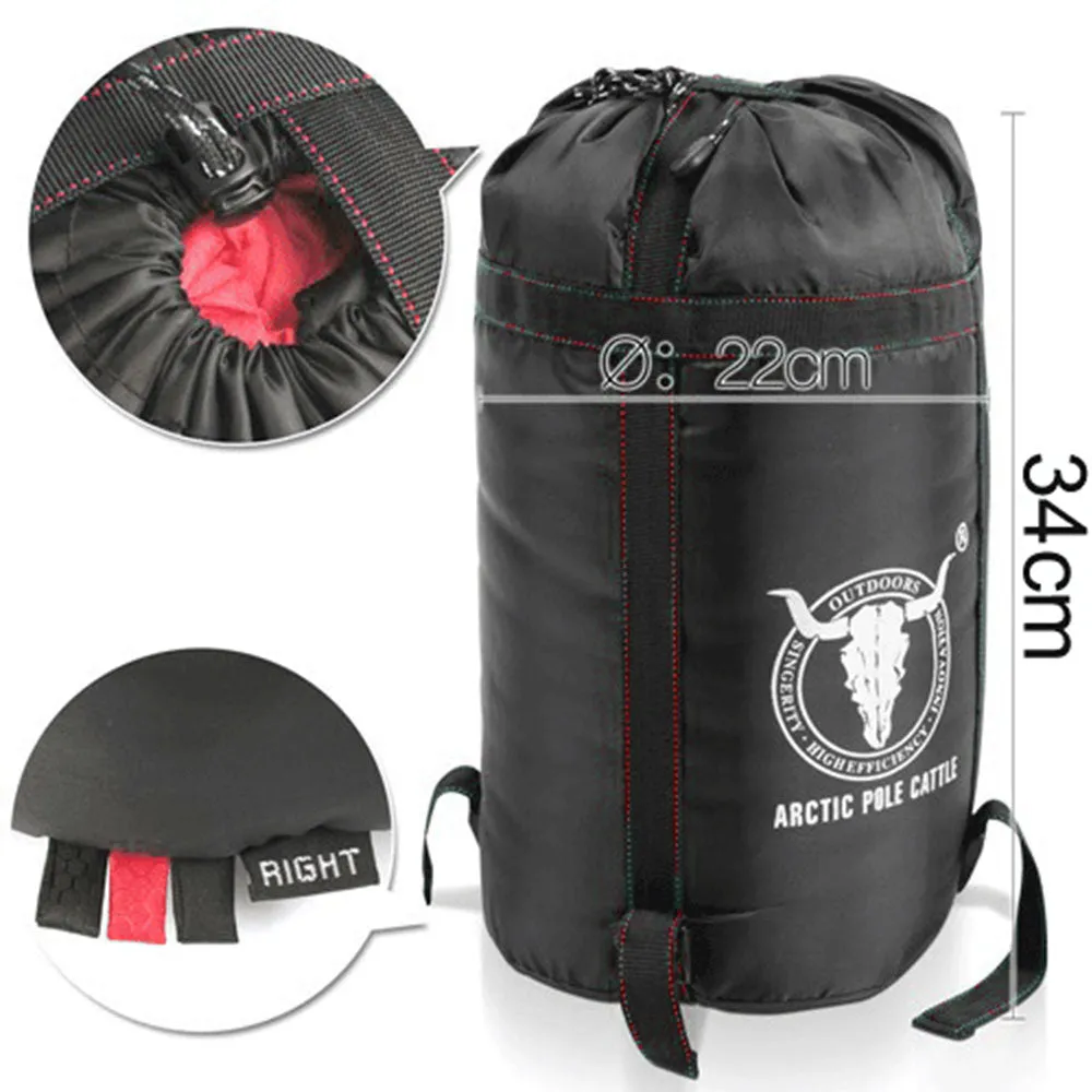 Outdoor Camping Envelope Sleeping Bag Thermal Tent Hiking Winter Single 0°C - red