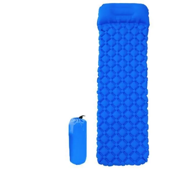 Outdoor mat camp inflatable sleeping mat self inflated mat Sleeping Pad Inflatable Air Cushion Camping with Pillow Air Mattress