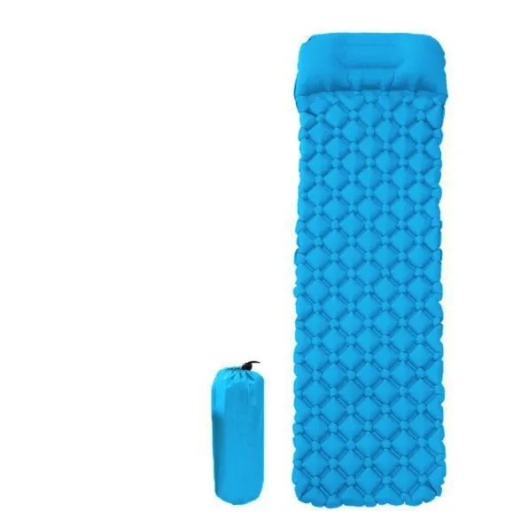 Outdoor mat camp inflatable sleeping mat self inflated mat Sleeping Pad Inflatable Air Cushion Camping with Pillow Air Mattress