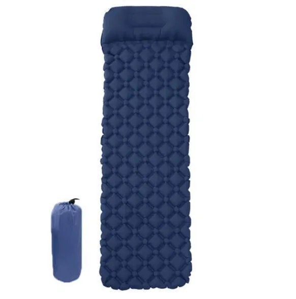 Outdoor mat camp inflatable sleeping mat self inflated mat Sleeping Pad Inflatable Air Cushion Camping with Pillow Air Mattress