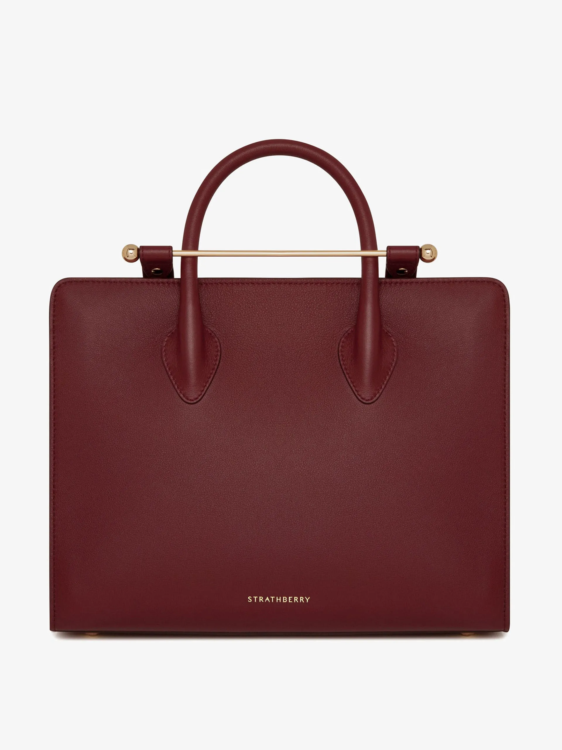 Oxblood The Strathberry midi tote bag