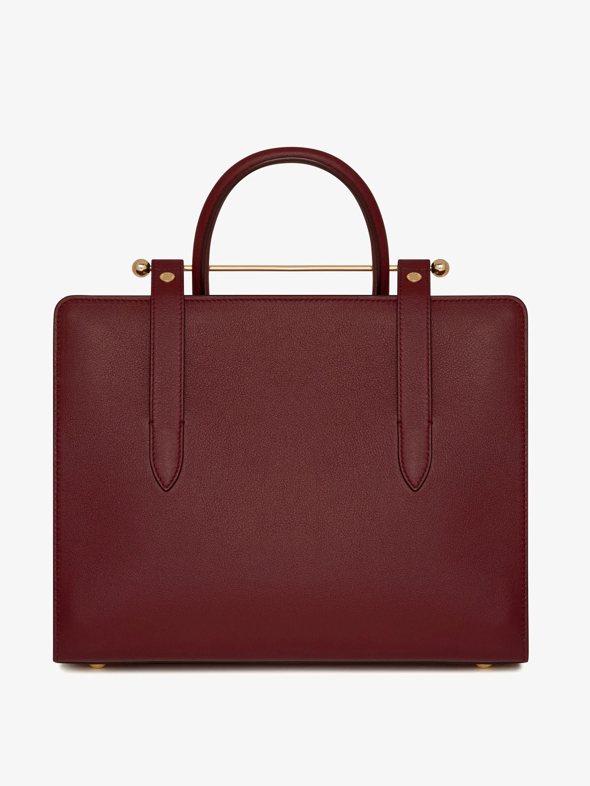 Oxblood The Strathberry midi tote bag