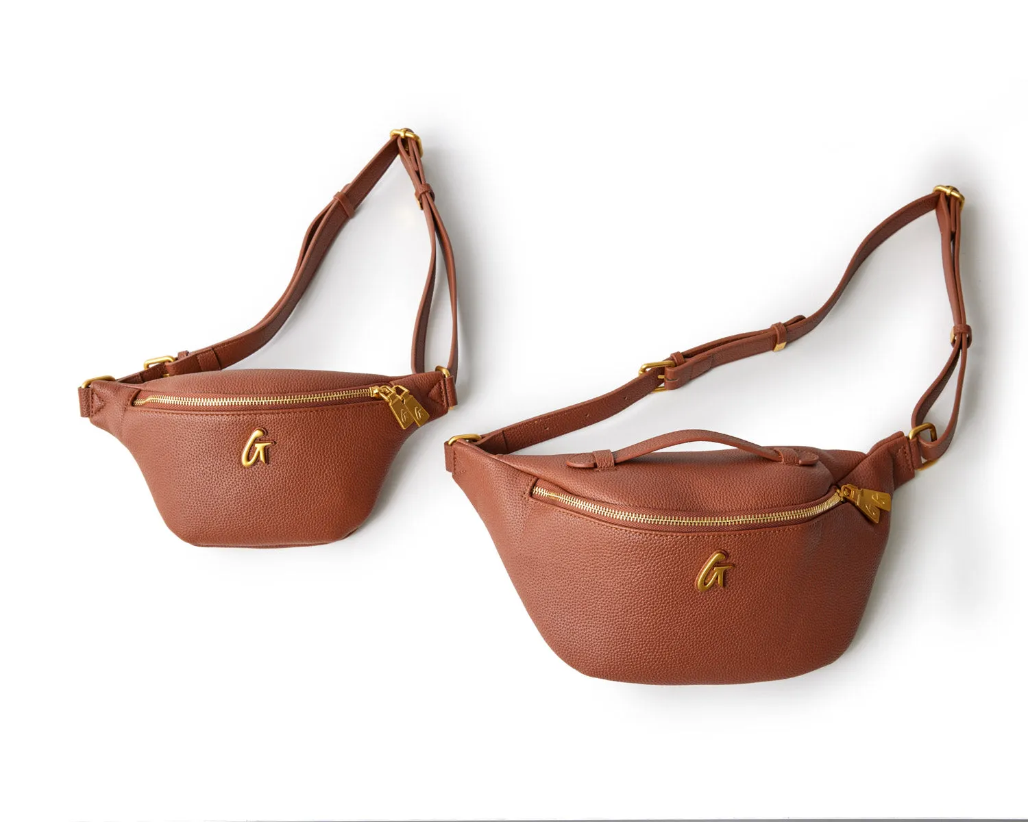 PEBBLE FANNY PACK - BROWN