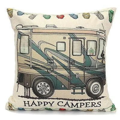 Pillow or pillow case { Camping } Assorted styles! Happy Campers! See my hats and tanks too!