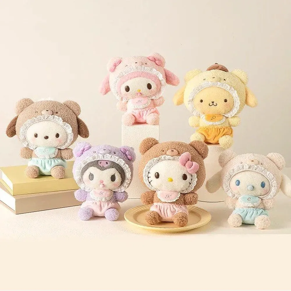 Pompompurin Baby Bear Mascot Clip-on Plush