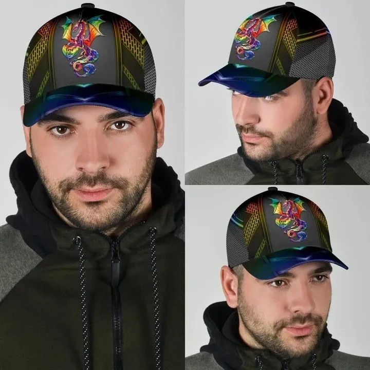 Pride Baseball Cap Hat For Gayman Fascinating Lgbt Pride Neon 3D Printing Baseball Cap Hat