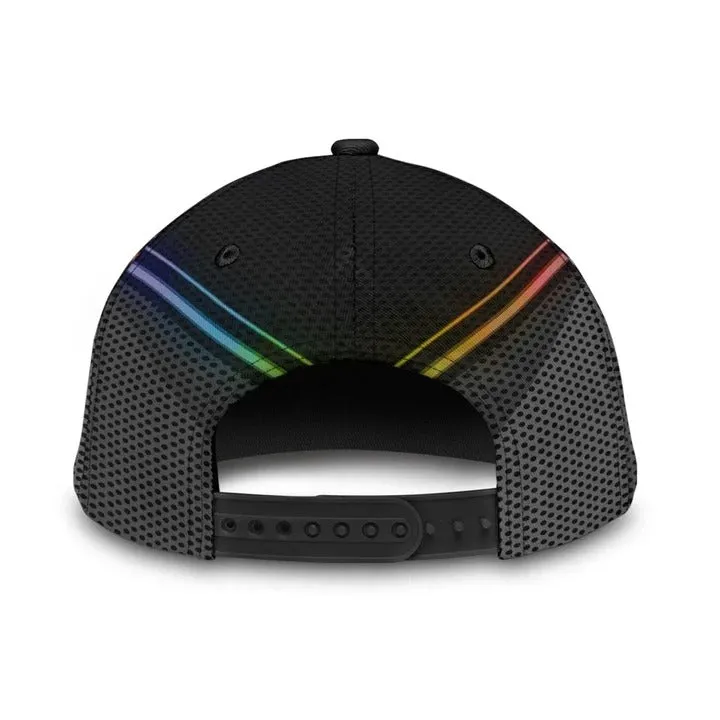 Pride Baseball Cap Hat For Gayman Fascinating Lgbt Pride Neon 3D Printing Baseball Cap Hat